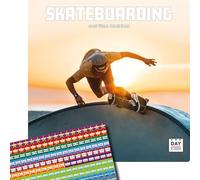 Dayplanner Publishing Skateboarding Calendar 2026, Large Square Wall Calendar With Organisational Stickers, 16 Month, Skateboarding Gift General Calendar