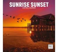 Dayplanner Publishing Sunrise Sunset Calendar 2026, Large Square Wall Calendar, 16 Month, Sunrise Sunset Gift General Calendar
