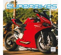 Dayplanner Publishing Superbikes Calendar 2026, Large Square Wall Calendar, 16 Month, Superbikes Gift Auto Calendar