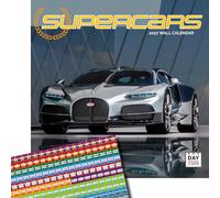 Dayplanner Publishing Supercars Calendar 2027, Large with Stickers