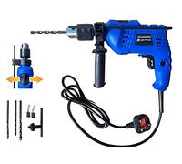 DayPlus Electric Hammer Drill Corded, 850w Electric Corded Drill Variable Speed with Impact Drill Bits, 13mm Metal Chuck, Depth Gauge, Chuck Key for Drilling Wood, Steel, Concrete #WZ02
