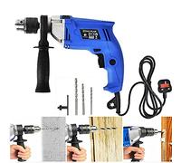 Dayplus Hammer Drill 240V for Wood Metal Concrete, 850W Corded Electric Impact Drill 3000rpm Variable Speed, 2 in 1 with 360° Rotating Handle, 13mm Metal Chuck