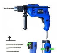 DayPlus Hammer Drill 850W Electric Corded Drill 230V, 13mm Metal Chuck, 0-3000RPM, 360 Degree Rotating Handle, Powerful Variable Speed Impact Drill for Drilling in Wood, Steel, Concrete #WZ02
