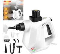 Beldray BEL0701TQN 10-in-1 Handheld Steam Cleaner - Clean, Sanitise & Refresh Surfaces, Tiles, Mirrors & Windows, Chemical Free Cleaning, Includes Nozzles, Brushes, Upholstery Head & Squeegee, 1000W