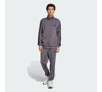 adidas Men's SPORTSWEAR BASIC 3 STRIPES TRICOT TRACKSUIT Grey Strata, XS