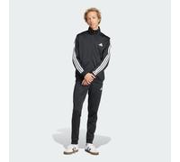 adidas Men's SPORTSWEAR BASIC 3 STRIPES TRICOT TRACKSUIT, Black, L Long