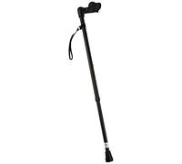 Days Comfy Grip Sticks, Walking Stick with Comfortable Grip for Enhanced Support, Features Central Handle Positioning to Reduce Wrist Strain, Non-Folding, 738-955mm - Right Hand, Black