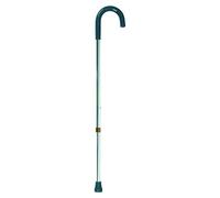 DAYS Crook Handle Walking Stick, Height Adjustable Walking Aid, Lightweight Aluminium Mobility Device for Increased Support and Stability, Non Slip Foot and Comfortable Moulded Palstic Handle