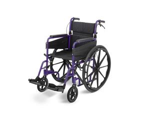 DAYS Escape Lite Wheelchair, Self Propelled Lightweight Aluminium with Folding Frame, Mobility Aid, Comfy and Sturdy, Portable Transit Travel Chair