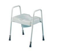 Days Freestanding Toilet Seat and Frame, (Eligible for VAT relief in the UK), Supportive Handles, Front & Back Cutaway for Easy Personal Cleaning, Helps Sit & Rise, Reduces Bending, Elderly, Disabled