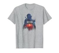 Days Gone Remastered Ready to Fight Big Chest Poster T-Shirt, Men, Heather Grey, 6X-Large