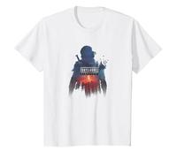 Days Gone Remastered Ready to Fight Big Chest Poster T-Shirt, Youth, White, Medium