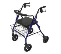 DAYS Heavy Duty Bariatric Rollator, Small, Mobility Aid, Mobility Walker & Rest Seat for Elderly, DisabledWalking Stabilizer, Four Wheels, Small