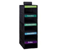 Days Of The Week Clothes Organizer | Five-Tiered Clothing Organization and Storage,Clothes Organizer for School Days | for Children's Room School Classroom Home Closet Wardrobe Door Baby Teen Girls Me