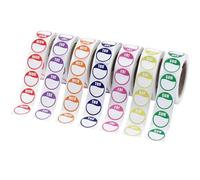 Days of The Week Labels, 3500Pcs Food Labels Stickers, Date Labels for Food, Circular Full Week Day Dots Food Labels for Kitchen, Restaurants, and Catering Outlets(500 Labels per Roll)