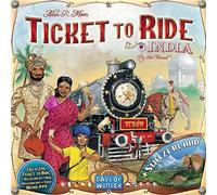 Days of Wonder | Ticket to Ride India Board Game EXPANSION Age 8+ | Ages 8+ | For 2 to 5 players | Average Playtime 30-60 Minutes, Multicoloured