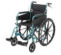 Days Self Propelled Folding Wheelchair Aluminium, Standard 46cm Green
