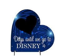 Days Until Florida: Girls Children's Gift, Holiday Countdown Chalkboard Plaque - Modern Rustic Design, Family Vacation Countdown (Medium 13.5cm x 13.3cm, Without Pen)