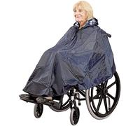 DAYS Wheelchair Poncho - Waterproof & Windproof Hooded Cover with Lining for Wheelchairs & Electric Scooters - Easy to Wear, Warm & Durable Poncho - Full Body Protection for Outdoor Use