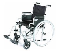 DAYS Whirl Self Propelled & Attendant Propelled Wheelchair, Lightweight Foldable Mobility Aid for Physically Impaired, Handicapped and Elderly users, 43cm