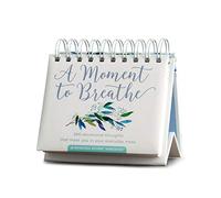 DaySpring - A Moment To Breathe - Perpetual Calendar (90857),White, 5 1/2" x 5 1/4" x 1 1/4"
