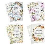 DaySpring Assorted Religious Sympathy Cards, Floral Wreaths (12 Cards with Envelopes)