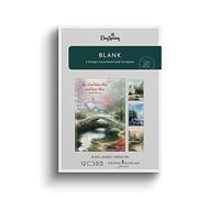DaySpring - Blank Thomas Kinkade Greeting Cards - 4 Design Assortment with Scripture - King James Version - 12 Boxed Cards & Envelopes (U1205)
