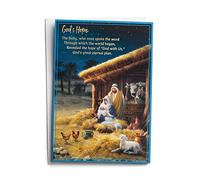 DaySpring - Christmas Story - 18 Christmas Boxed Cards and Envelopes, KJV - Special Edition 5-Panel Inspirational Christmas Cards (J3389), Multi