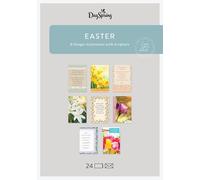 DaySpring - Easter Blessings - 8 Design Assortment with Scripture - 24 Easter Boxed Cards and Envelopes (U1617)