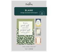 DaySpring - Every Good Gift All Occasion - 4 Design Assortment with Scripture - 12 Blank Boxed Cards & Envelopes (J7445)