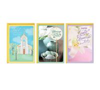DaySpring Pack of Religious Easter Cards Joyful Blessings (3 Cards with Envelopes)