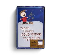 DaySpring - Peanuts Christmas - Good Tidings of Great Joy - 18 Christmas Boxed Cards & Envelopes, KJV