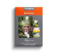 DaySpring - Tony Evans - You were Made for a Purpose - 4 Design Assortment with Scripture - 12 Birthday Boxed Cards & Envelopes (18562)