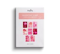 DaySpring - Valentine's Day Assortment - Hearts with Love - 8 Design Assortment with Scripture - 24 Boxed Valentine Cards & Envelopes (J7583)