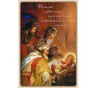 DaySpring - Wisemen Came with Treasures - Merry Christmas - 18 Christmas Boxed Cards and Envelopes (U1001)