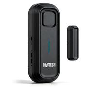DAYTECH Freezer Door Alarm with Delay 1/2/3/4 Mins When Opend Window Alarm Close Doors Reminder Fridge Door Alarm Sensor or Chime 0 to 120 dB for Door Left Open Alarm Black 1 Pack