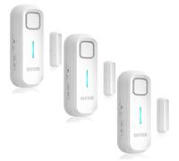 DAYTECH Freezer Door Alarm with Delay 1/2/3/4 Mins When Opend Window Alarm Close Doors Reminder Fridge Door Alarm Sensor or Chime 0 to 120 dB for Door Ajar Warning White 3 Packs