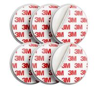 DAYTECH Self-Adhesive Magnetic Holder, Smoke Detector, Magnetic Holder, Pack of 6, 70 mm Diameter, Quick & Secure Installation, No Drilling or Screwing for Fire Detectors and Smoke Detectors