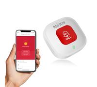DAYTECH Tuya WiFi Smart Rechargeable SOS Call Button, Wireless Panic Button, Personal Alarms for Elderly Disabled Handicapped, 1 Emergency Call Button, Supports 2.4GHz Wi-Fi, NO FEES