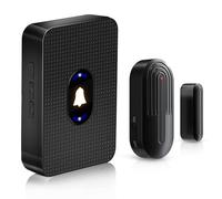 DAYTECH Wireless Door Sensor Alarm, Door Open Alarm Chime, Entry Alert For Home Store Office Security, 300ft/100m Operating Range, 55 Ringtones 5 Volume, 1 Receiver & 1 Sensor