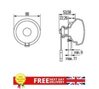 Daytime Running Light - 2PT 965 039-171 OE 7.534.205.000.0 Genuine Hella