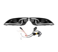 Daytime Running Light,Akozon 1 Pair Car Daytime Running Light Turn 2-Color LED Fog Lamp for 2013-2016