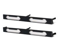 Daytime Running Light For Toyota For Tacoma SR SR5 2024 2025 Front Grill LED White Amber Blue Red Warning Daylights DRL 2x2 Grille Lights(Clear Lens Yellow)
