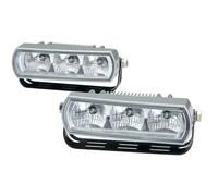 HELLA 2PT 009 496-801 LED-Daytime Running Light Set - 24/12V - mounting - Lens Colour: Crystal clear - Cable: 1800mm - Vehicle Front - Set