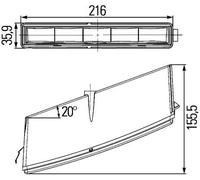 HELLA 2PT 010 043-041 Daytime Running Light