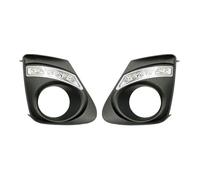 Daytime Running Lights Fog Lamp Cover With Yellow Signal 12V Daylight 2Pcs DRL For Toyota For Corolla 2011 2012 2013 Fog Lamp Assembly(Model A,White Yellow Blue)