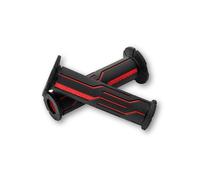 DAYTONA 22mm Motorcycle Handlebar Grips GGD-LINE, Red, 7/8 Open End
