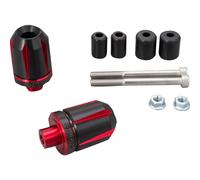Daytona Scratch Motorcycle Handlebar Ends Black Red