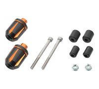 Daytona TKM-2 Motorcycle Handlebar Ends Black Orange