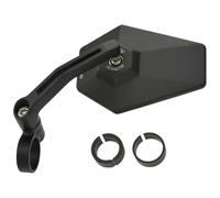 Daytona "D-MIRROR-4" Aluminium Bar End Mirror Black Hexagon